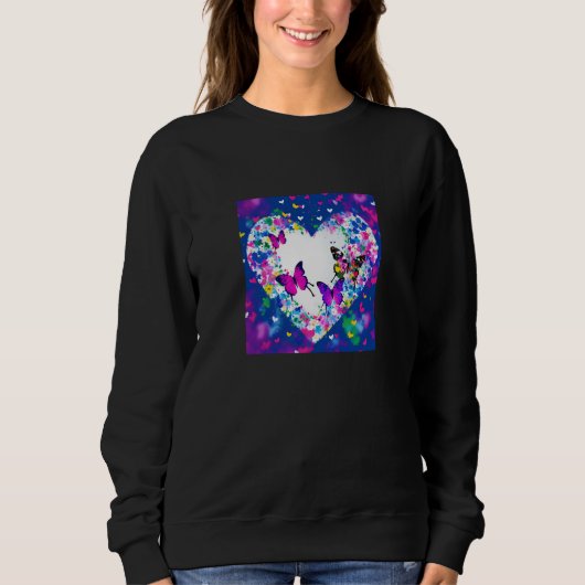 Sweatshirt Valentine's Day Love Heart Girlfriend Fiancée Wife (Devant)