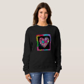 Sweatshirt Valentine's Day Love Heart Girlfriend Fiancée Wife (Devant entier)
