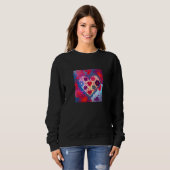 Sweatshirt Valentine's Day Love Heart Girlfriend Fiancée Wife (Devant entier)