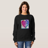 Sweatshirt Valentine's Day Love Heart Girlfriend Fiancée Wife (Devant entier)