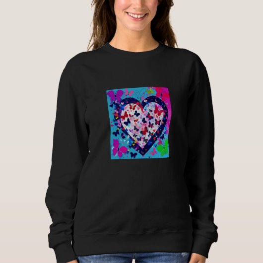 Sweatshirt Valentine's Day Love Heart Girlfriend Fiancée Wife (Devant)