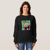 Sweatshirt Valentine's Day Love Heart Red Panda Girlfriend Fi (Devant entier)