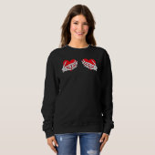 Sweatshirt Valentine's Day Skeleton Hands (Devant entier)