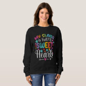 Sweatshirt Valentines Day Teacher  Love My Sweet Students 4 (Devant entier)