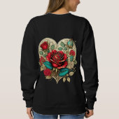 Sweatshirt Valentine's Renaissance Rose (Dos)