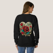 Sweatshirt Valentine's Renaissance Rose (Dos entier)