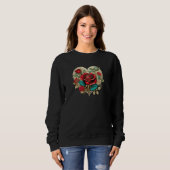 Sweatshirt Valentine's Renaissance Rose (Devant entier)