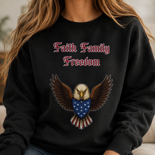 Sweatshirt Valeurs conservatrices américaines de foi, de fami