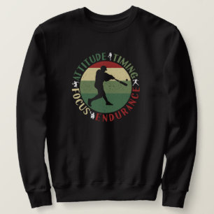 Sweatshirt Valeurs de l'équipe de baseball motivationnel