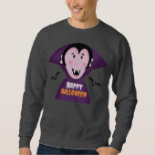 Sweatshirt Vampire mignon avec chauves-souris Dracula Hallowe (Devant)