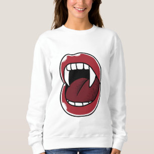 Sweatshirt Vampire Mouth