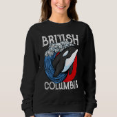 Sweatshirt Vancouver British Columbia Orca Whale (Devant)