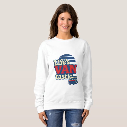 Sweatshirt VANtastic Red Cream Blue Edition (Devant entier)