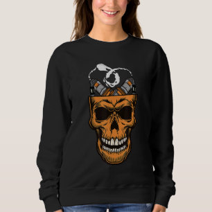 Sweatshirt Vape crâne gothique avec MODs et réservoirs de vap