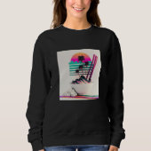 Sweatshirt Vaperwave Aesthetic Glitch Retrowave Synthwave  1 (Devant)