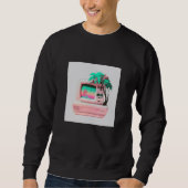 Sweatshirt Vaperwave Aesthetic Glitch Retrowave Synthwave 12 (Devant)