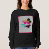 Sweatshirt Vaperwave Aesthetic Glitch Retrowave Synthwave  2 (Devant)