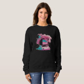 Sweatshirt Vaperwave Aesthetic Glitch Retrowave Synthwave  5 (Devant entier)