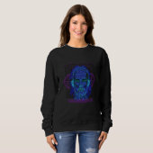 Sweatshirt Vaporwave Zeus Ancient Greek Mythology Gods of Oly (Devant entier)