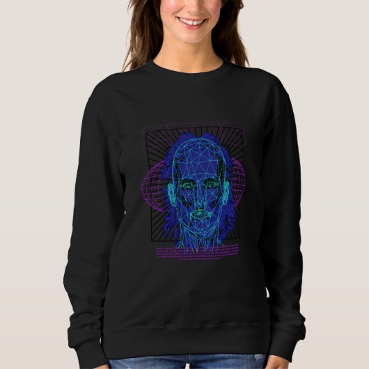 Sweatshirt Vaporwave Zeus Ancient Greek Mythology Gods of Oly (Devant)