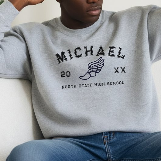 Sweatshirt Varsity Letter Sports Graduation Custom Athlete