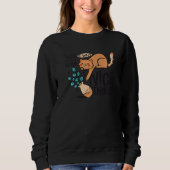 Sweatshirt Vase de fleur de chat (Devant)