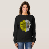 Sweatshirt Vatican City Flag Sunflower Vanticanien Root Proud (Devant entier)