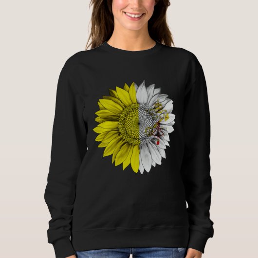 Sweatshirt Vatican City Flag Sunflower Vanticanien Root Proud (Devant)