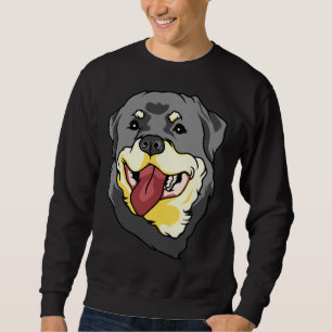 Sweatshirt Vecteur de face de Rottweiler allemand