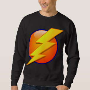 Sweatshirt vecteur d'énergie de foudre clipart