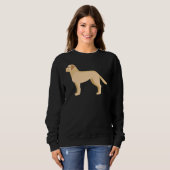 Sweatshirt Vecteur Labrador Retriever actif (Devant entier)