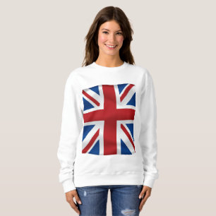 Sweatshirt Vecteur ondulant le drapeau national britannique