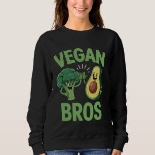 Sweatshirt Vegan Bros Drôle Brocoli Avocat