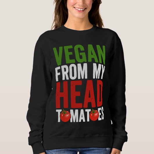 Sweatshirt Vegan de ma tête Tomates (Devant)