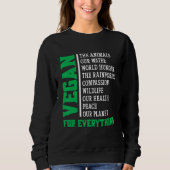 Sweatshirt Vegan For Everything (Devant)