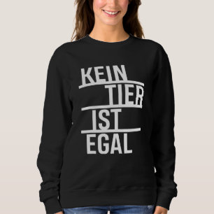 Sweatshirt Vegan Heartbeat Aucun animal n'est pas végétalien