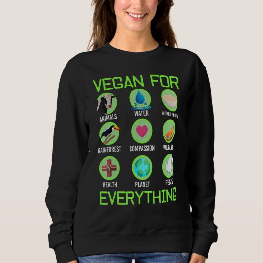 Sweatshirt Vegan Pour Tout Végétalien Fier 4 (Devant)