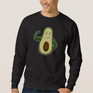 Sweatshirt Vegan Power Végétarien Plante Avocado Bodybuilding