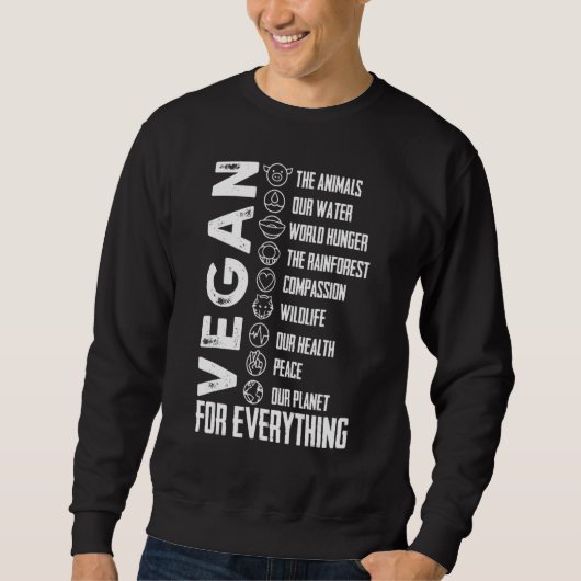 Sweatshirt Végétalien pour tout fier végane 1 (Devant)