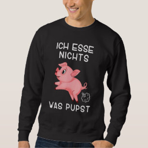 Sweatshirt Végétarien Drôle Je Ne Mange Rien Ce Qui Pique