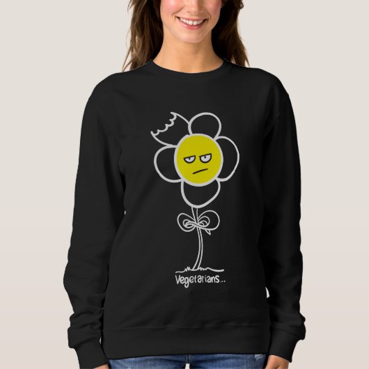 Sweatshirt Végétariens... (Devant)