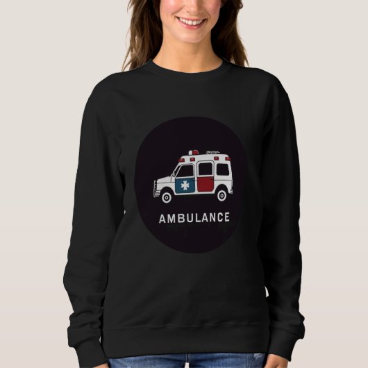 Sweatshirt Véhicule ambulancier cool pour garçons et filles (Devant)
