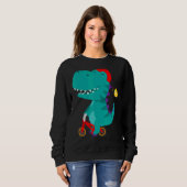 Sweatshirt Vélo Dinosaure équitation Vélo Vélos vélo Toddl (Devant entier)