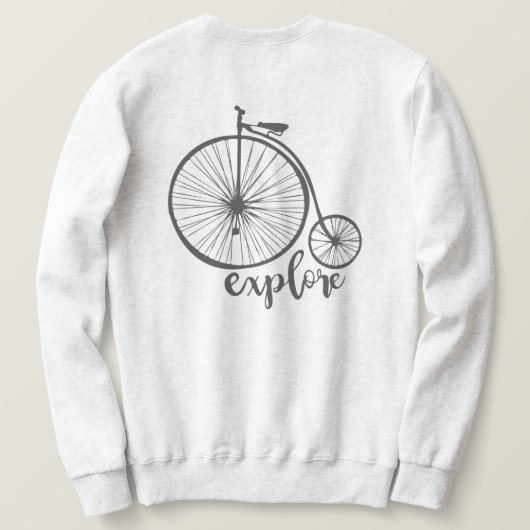 Sweatshirt Vélo vintage (Design dos)