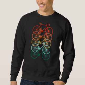 Sweatshirt Vélo Vintage Rétro Pour Hommes Et Femmes