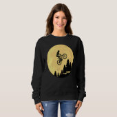 Sweatshirt Vélo VTT VTT Lune Art Équitation (Devant entier)