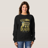 Sweatshirt Vendeur de Fruits jaune citron Stand de citron (Devant entier)