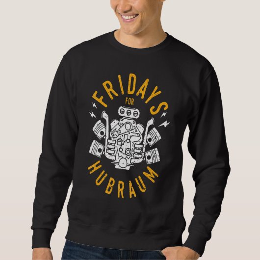 Sweatshirt Vendredi Pour Hubraum Car Tuning Climate Change Pa (Devant)