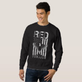 Sweatshirt Vendredi rouge Se souvenir de tous les déployés (Devant entier)