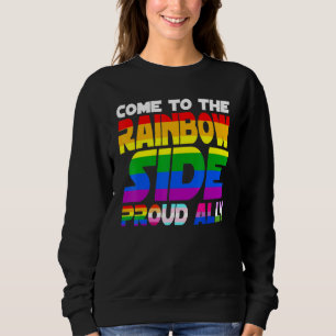 Sweatshirt Venez À Rainbow Side Fier Ally Pride Lgbt Les